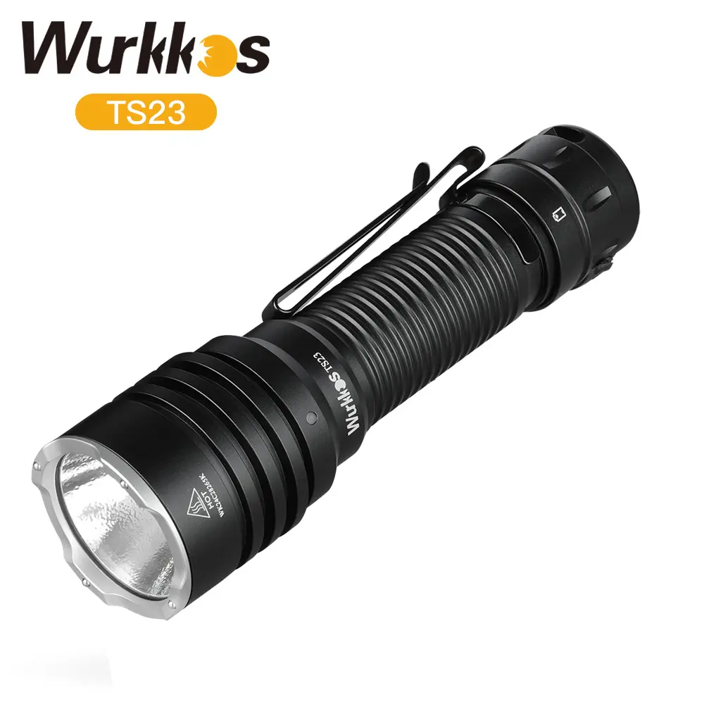 Wurkkos TS23 21700 5000mah Rechargeable EDC Flashlight XHP70.3 HI LED 5000Lm Torch IPX8 Waterproof Two Group Mode Tail Switch