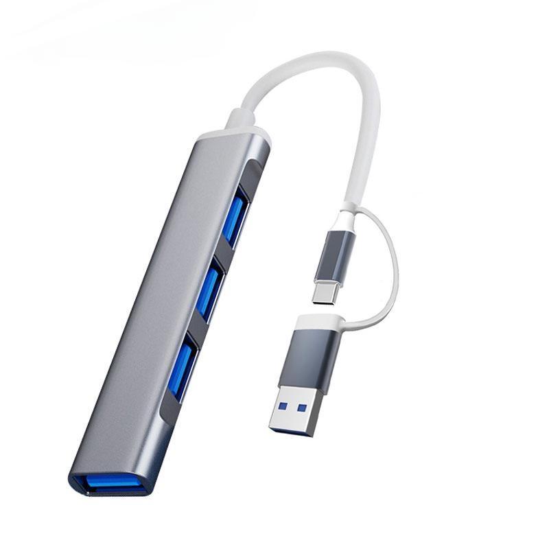 Hub USB C Sang USB, 1 CÁI, 4 Cổng, Loại C Sang USB 3.0, Bộ Chuyển Đổi USB C Sang USB (USB 2.0), Bộ Chia USB, Bộ Chuyển Đổi OTG, Làm Bằng Nhôm, Phụ Kiện Máy Tính