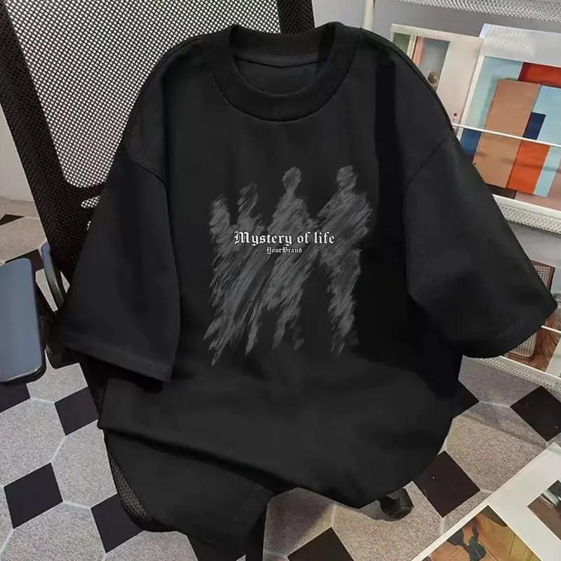 【100% Katun 20s】Silvermarkprint A529 Scrawlr American Street Prints T-shirt Atasan Kaos Baju Wanita Korean Style Hitam Dewasa Distro Lengan Pendek Keren Premium Oversize Unisex 1