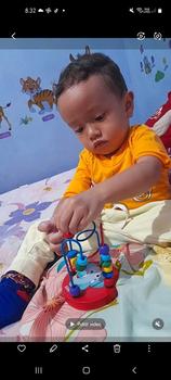 Product Review of Mini Round Beads Wire Maze game / mainan alur kawat kecil / Alat Hitung Anak from i**a 0