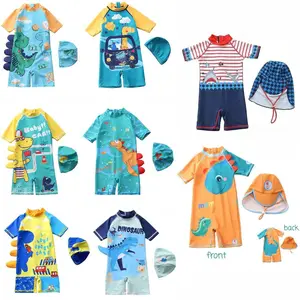 Swimsuit baju renang included topi anak laki 1 2 3 4 5 6 7 tahun