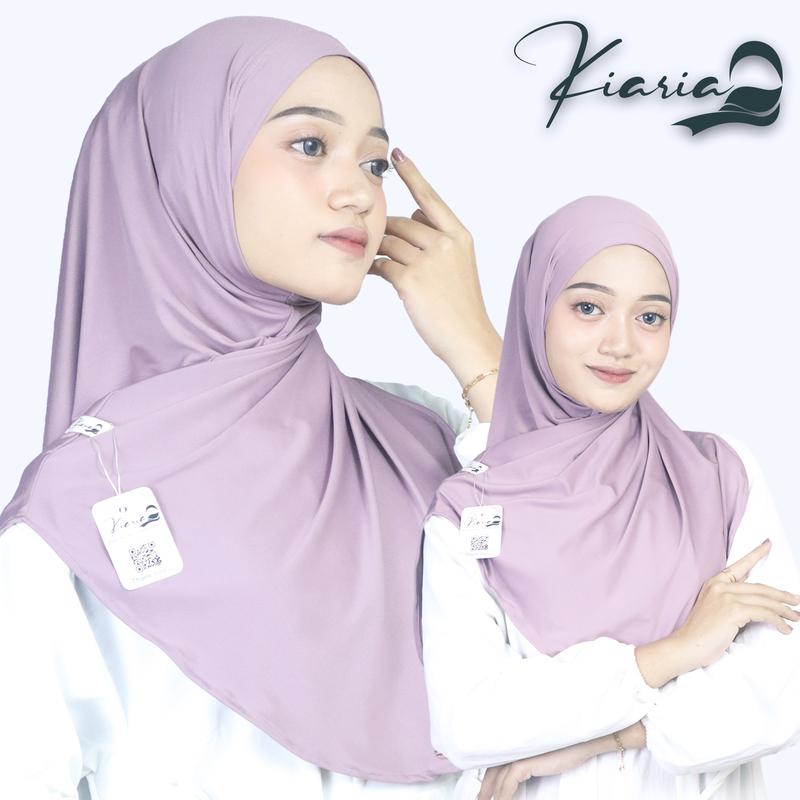 Kiaria - Daily Hijab Jilbab Instan Non Pet Jersey Premium Aleena Oval 3