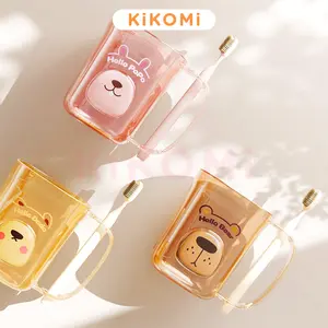 GELAS CANGKIR KUMUR Anak Tempat Sikat Gigi 2 in 1 Karakter Lucu Cute Hello Bear Mouthwash Cup - KK