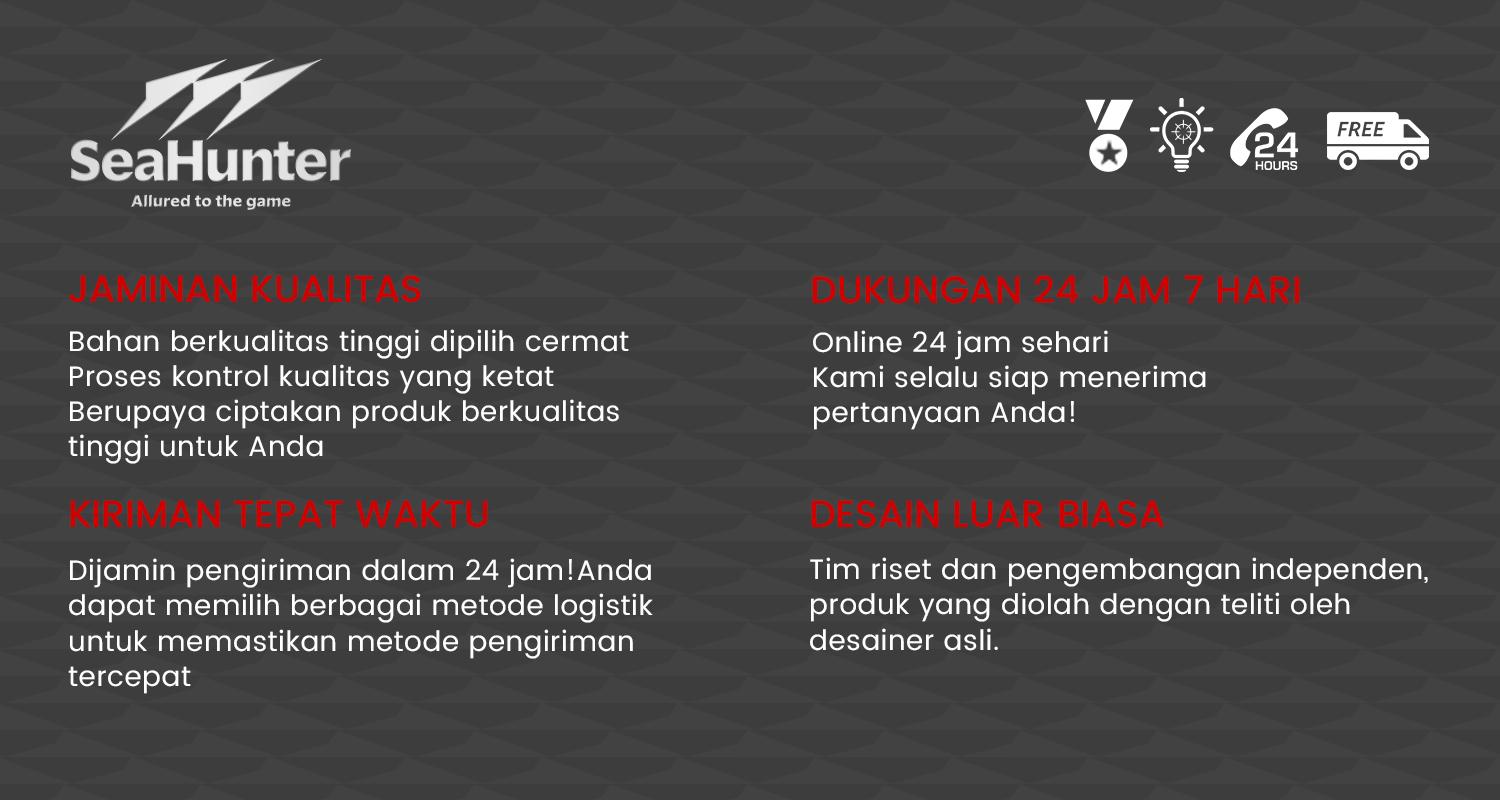 [OFFICIAL] SeaHunter U-Line borneo 1.8M M/MH Joran Pancing,Fuji Ring Keramik,ujung joran serat karbon padat,teknologi anyaman silang 24T+30T,pegangan dan dudukan reel serat karbon,cocok untuk memancing dengan umpan mikro,Spinning/Baitcasting Fishing Rod