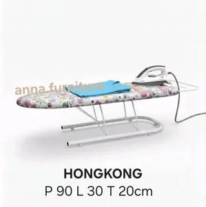 Meja Gosok duduk Setrika lesehan Portabel  Aluminium Hong Kong