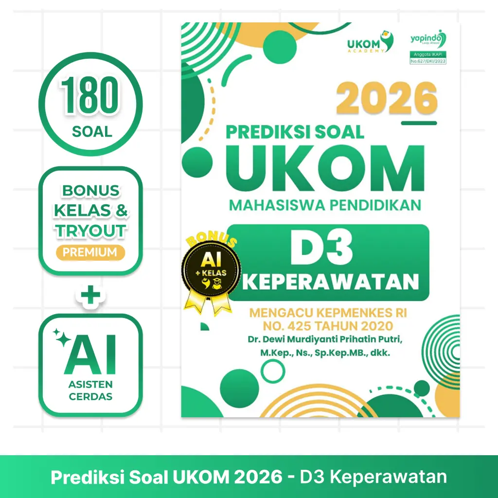 Buku UKOM Academy Soal UKOM D3 Keperawatan 2026