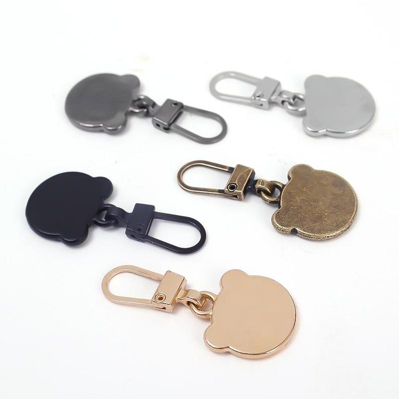 Product Introduction of 1/5pcs Small Bear Head Detachable Zipper Sliders Repair Accessories Pants Dress Zippers Head Clothes Accessories 12