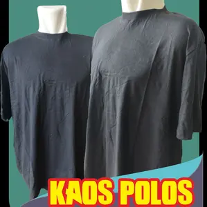 Kaos Polos Jahitan Rapi Baju Pria Wanita Nyaman Formal Santai Panjang Kain Lembut Seragam