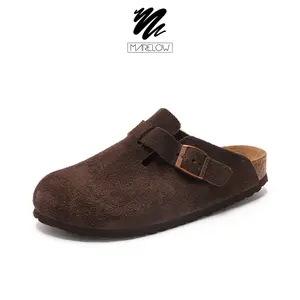 Marelow Boston - Sepatu Sandal Clogs Suede Wanita Shoes Sendal