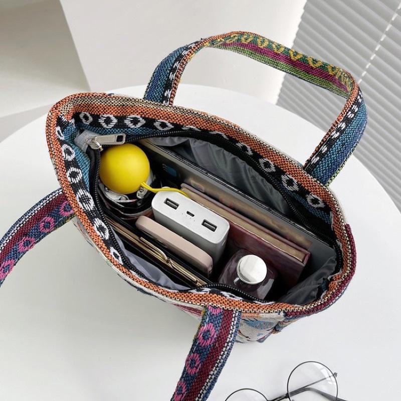 OPIOBAGS TAS TOTE MOTIF GAJAH WANITA IMPORT / TAS TOTEBAG / HANDBAG / TFW 66 4