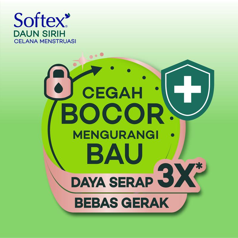 Product Introduction of Softex Celana Menstruasi Daun Sirih 2s - Pembalut Celana Sirih 12