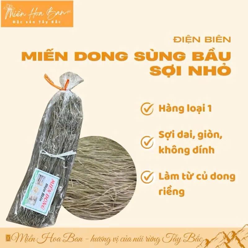 1kg Miến Dong Sợi Nhỏ Điện Biên OCOP Đặc Biệt Loại 1 Food