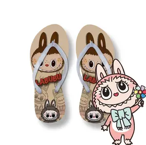 Sandal Jepit Wanita  Motif Labubu Lucu