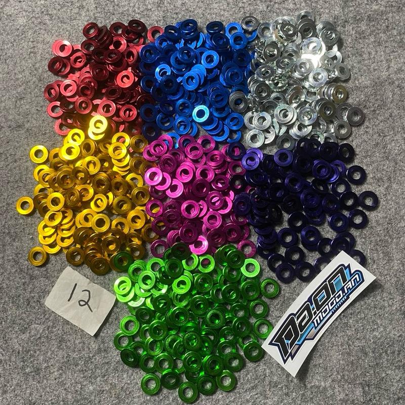 Ring probolt ring alumunium 12 M8 cnc warna ukuran baut 12 isi 5 PCS biji 0