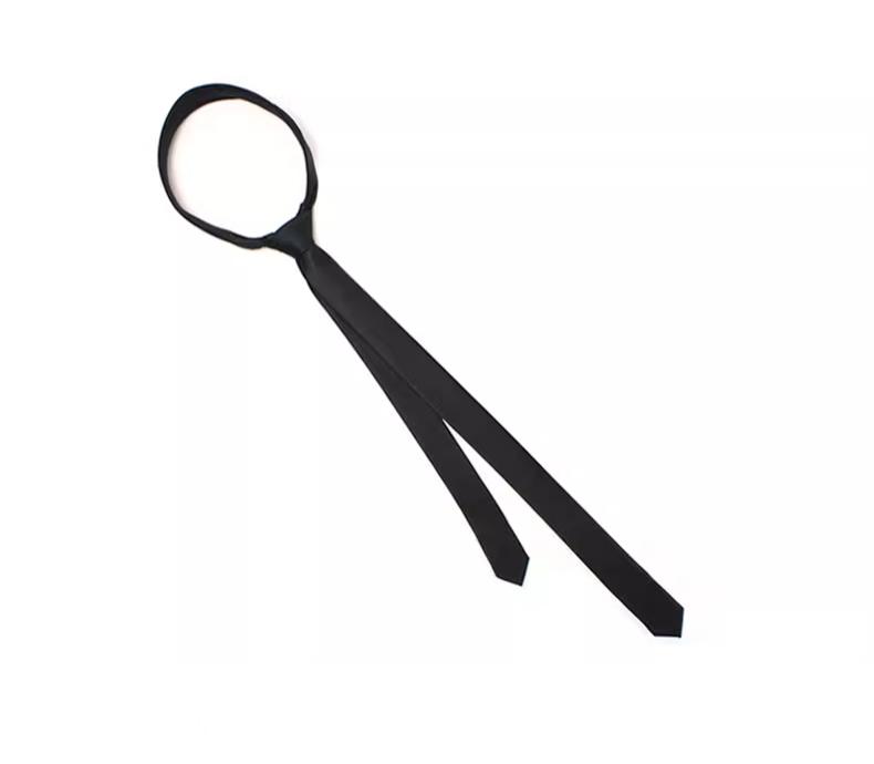 Product Introduction of Black Tie Thin Narrow Version Male Fashion Casual Young Thin Korean Narrow Small Thin Female Decoration Ins Match 20