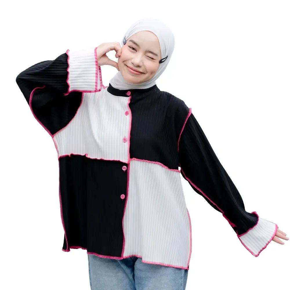 Belazir sherly top knit oversize -Kemeja lengan panjang wanita  Tebal Knitwear