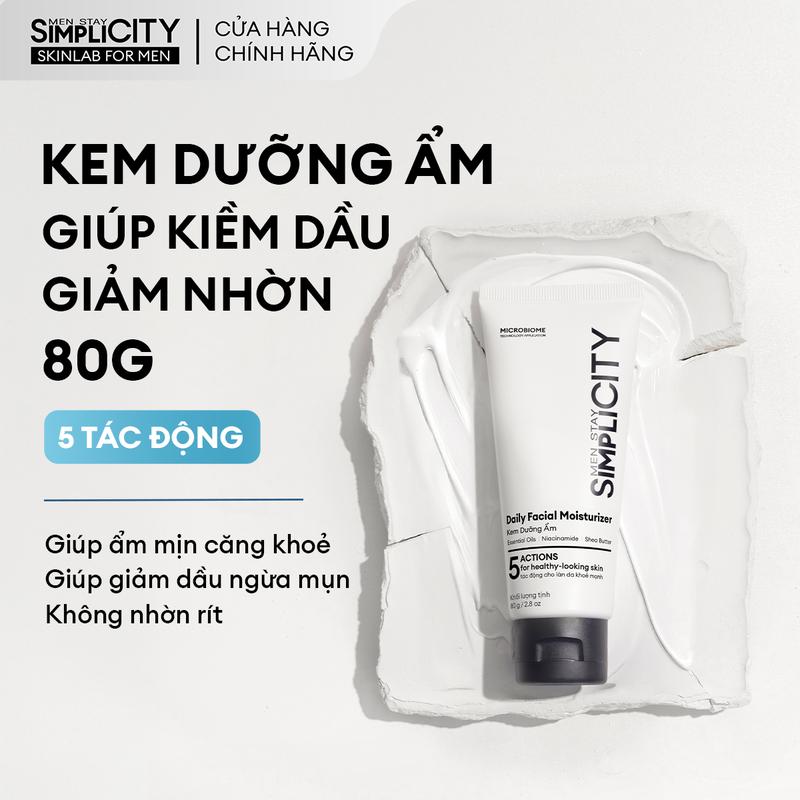 Kem dưỡng ẩm da mặt đa năng cho nam Men Stay Simplicity Facial Moisturizer 80g