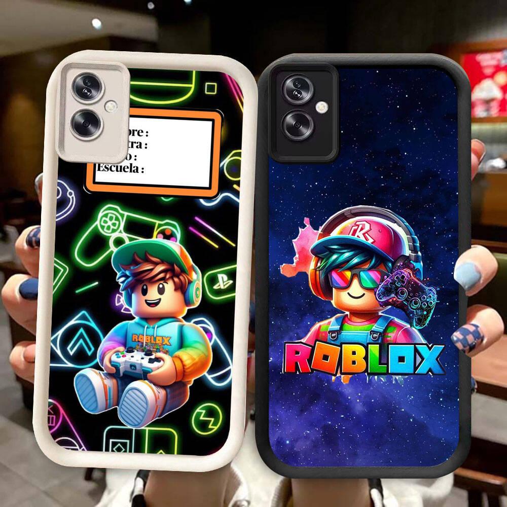 KD-4 Cool Roblox soft Casing untuk OPPO A3 A79 A39 A3X A83 A37 A5 Pro