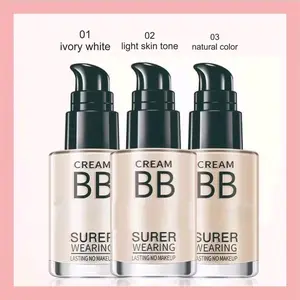 BB Cream Super Wearing Foundation Long Lasting Moisturizing Pelembab Wajah Liquid Waterproof