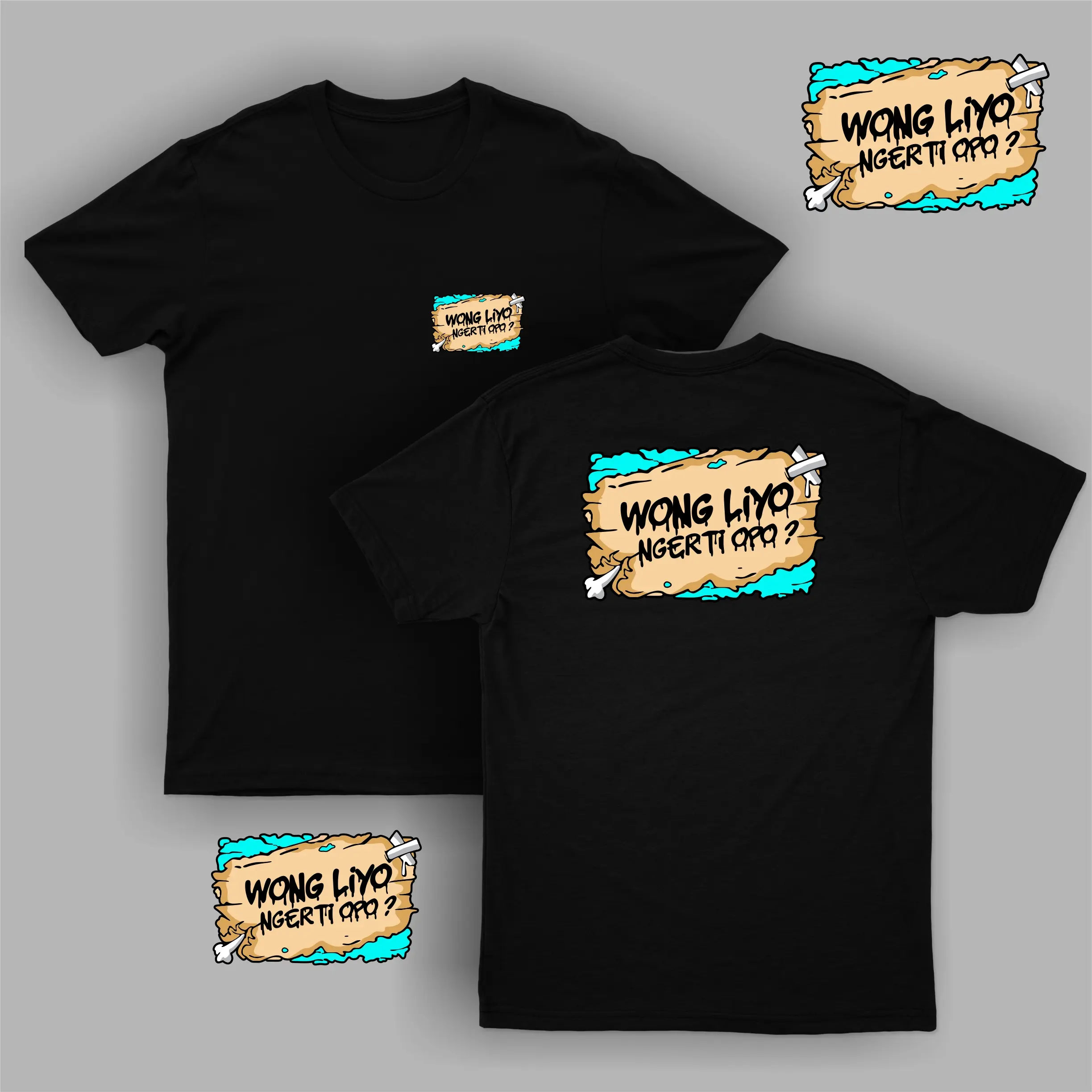 KAOS DISTRO KATA-KATA WONG LIO NGERTI OPO PART 1
