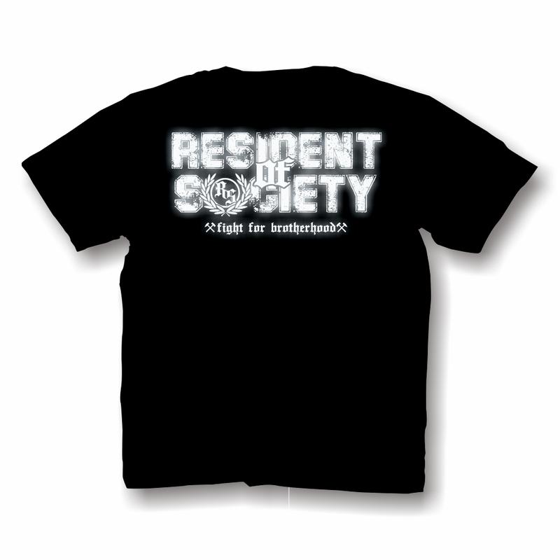 kaos netral resident of society reflektif menyala / cotton combed 24s / hitam tebal distro pria wanita Dewasa Cowok Baju Tshirt Unisex Sablon Keren Atasan Lembut Tulisan Putih Kata Cewek 3