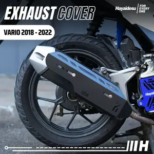 Hayaidesu Exhaust Cover VARIO Karbu VARIO 125 - 150 Tameng Pelindung Knalpot Motor Vario Techno Karbu 110 , Vario 125 Techno Bohlam , Vario KZR , Vario 125 & Vario 150 2015 - 2022