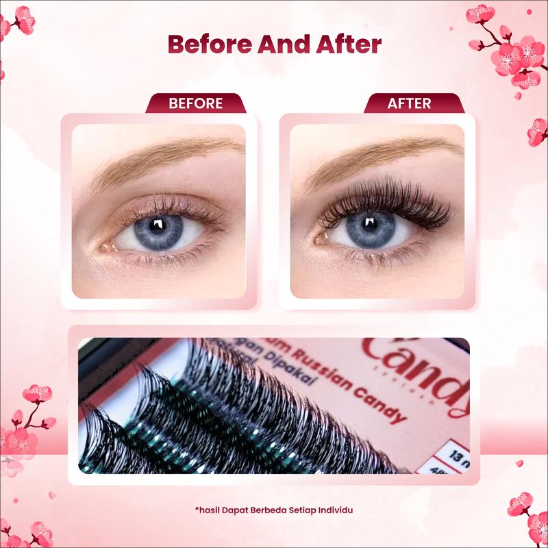 Product Introduction of CANDY EYELASH BULU MATA DD - CURL RUSSIAN 9MM - 14MM DAN MIX Bulumata Waterproof 23