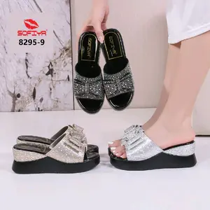 Sandal wedges wanita fashion import sofiya