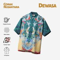 Gambar Batik Print Telusur Kultur - Corak Nusantara - Sayap Hijau - L dari Telusur Kultur Kota Administrasi Jakarta Timur 1 Tokopedia