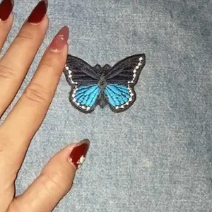 Patch Bordir Kupu-Kupu 6x4CM