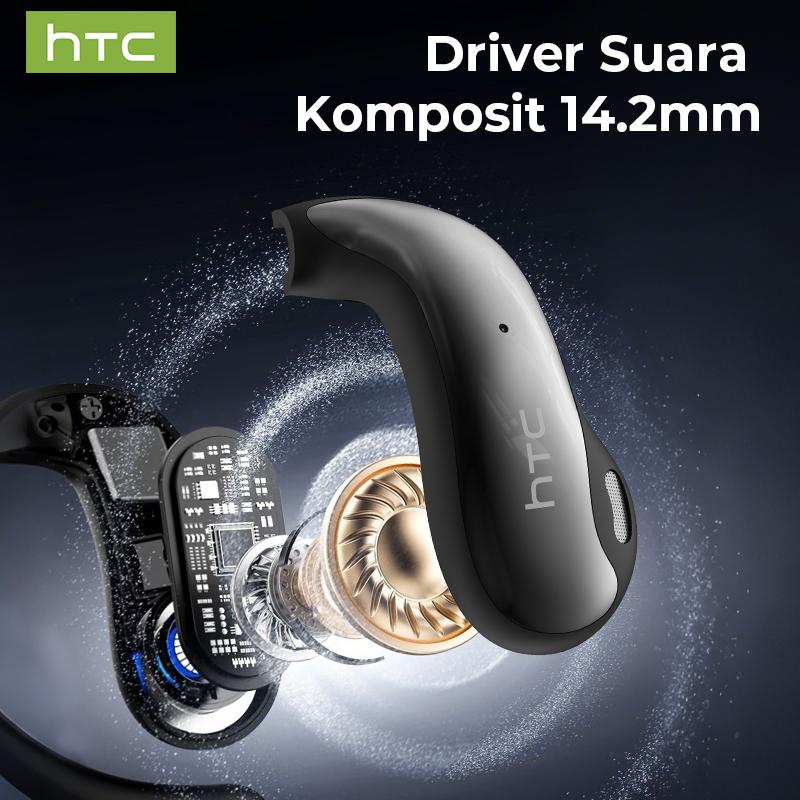 [Exclusive sound.phile] HTC NE30 OWS Earbuds Wireless Bluetooth 6.0 Noise Cancelling Headphones with Heavy Bass for HD Calling, Sports and Gaming, Built-in Microphone