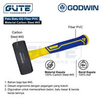Gambar GUTE Palu Batu Bodem Beton Tembok Grade Premium GODWIN Stone Hammer - Bodem 1 Kg dari Gute Hardware Kota Surabaya 1 Tokopedia