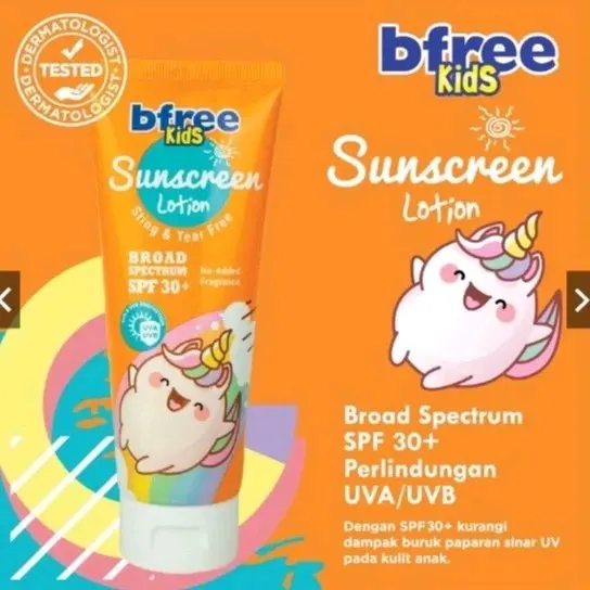 BFREE KIDS SUNSCREEN LOTION SPF 30+ / BFREE KIDS DAILY LOTION 100ML/ BFREE Sunscreen Anak/ BFREE Lotion Anak 4