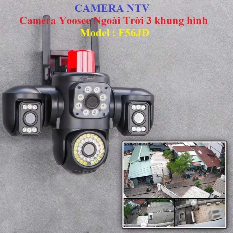 Tặng HKT khi mua cam thẻ nhớ Camera Ip Wifi Yoosee F56JD Q660 PRO - 4 Mắt XEM 3 KHUNG HÌNH Độc Lập - NGOÀI TRỜI CHỐNG NƯỚC - ĐẦY ĐỦ TÍNH NĂNG