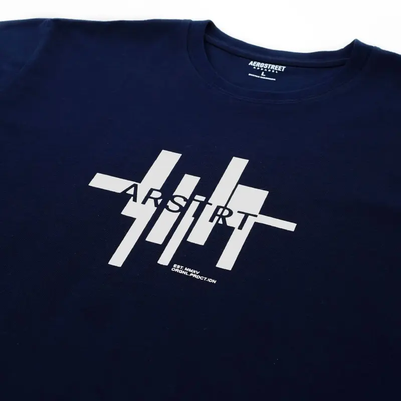 Aerostreet T Shirt Elio Navy Kaos T Shirt AAAAA 1