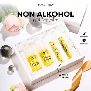 DAPAT 4 PARFUM NON ALKOHOL PARFUM DVARA WANGI TAHAN LAMA PERFUME FREE BOX PARFUM UNISEX COWOK CEWEK PRIA WANITA
