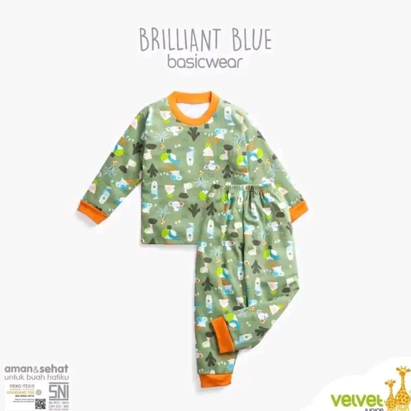 Terbaru!!! Piyama Big Size Velvet Junior (1psg) 5
