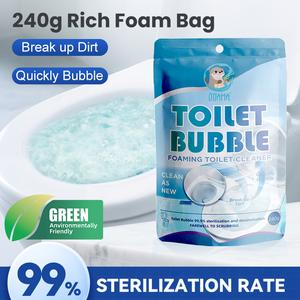 OTTAMA Toilet Cleaner Powder - Deep Clean & Foamy Bubbles, Kills 99.9% Germs & Bacteria, No Scrubbing Needed!Deep Clean Drains（240g All-round cleaning）