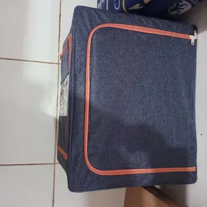 110L Besar UK/Storage box Lipat Besar Organizer box Kamar Asrama Kotak penyimpanan Rumah Container box Mainan Box Pakaian Box storage Ruang Tamu