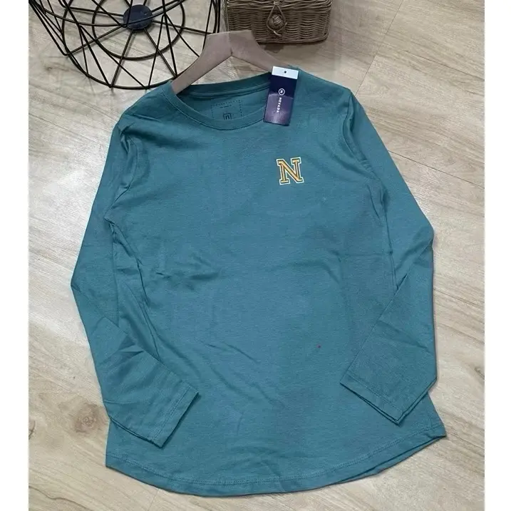 Kaos Wanita Logo N Lengan Panjang | Kaos Polos Wanita Bahan Cotton Combed 24S | Baju Kaos Wanita Polos Oval | Atasan Kaos Polos Phenomenal | Kaos Jumbo Lengan Panjang Wanita 1