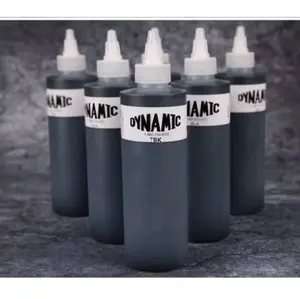 Dynamic Tinta Tatto Hitam 15ml Aman & Pekat Cocok untuk Tato Profesional & Pemula Kualitas Terbaik Free Ink Cup Tattoo Inkscape Temporer melab