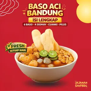 Baso aci ori Premium Bandung eceran paket satuan  Food Instan Pedas Makanan Kuah
