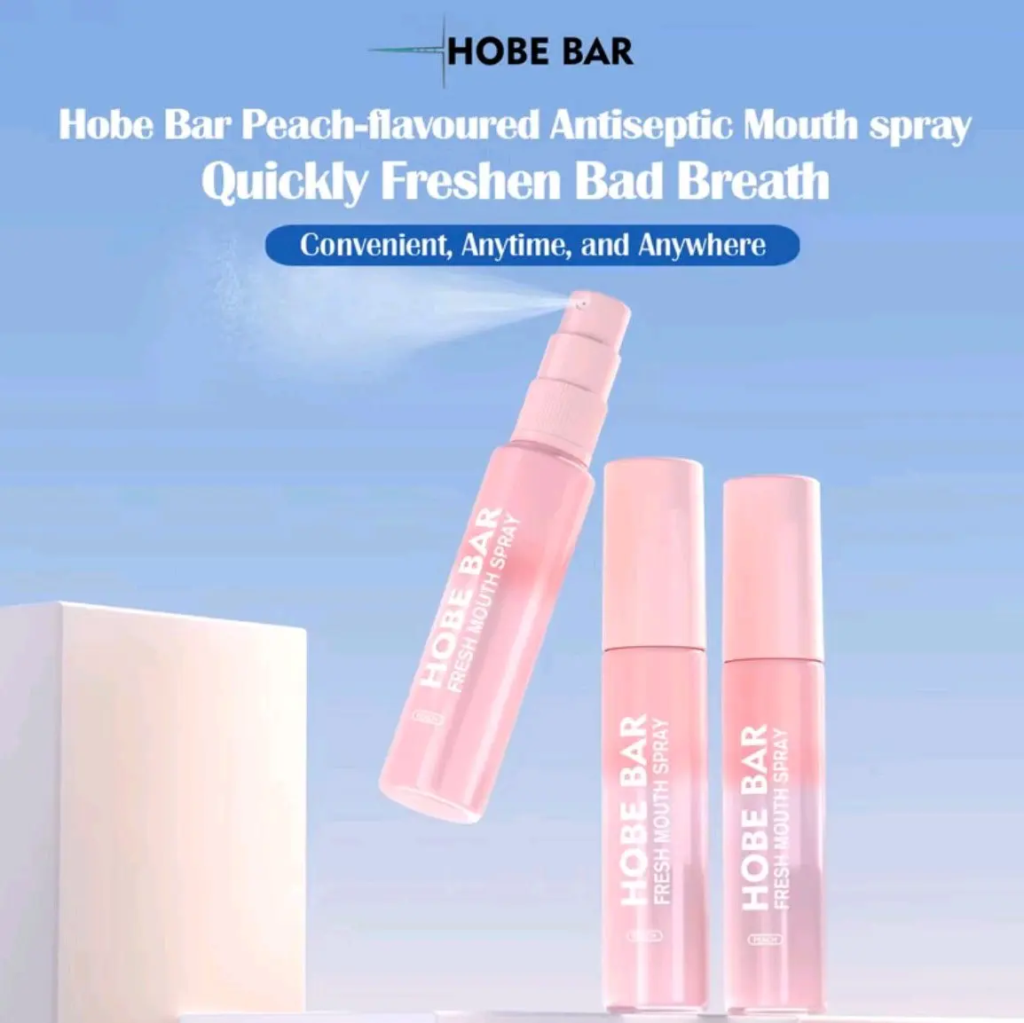 [READY] HOBE BAR PROBIOTIC MOUTH SPRAY ORAL SPRAY PARFUM MULUT MENGHILANGKAN BAU MULUT