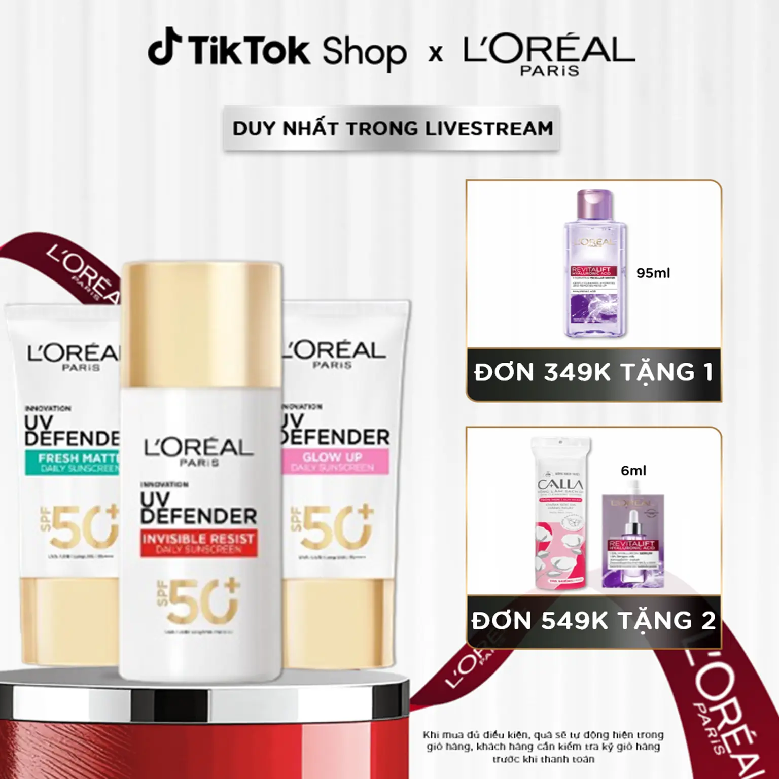 Kem Chống Nắng Vạch Đỏ Thoáng Mịn Da Bảo Vệ L’oreal Paris Uv Defender Serum 50Ml​ Spf 50++