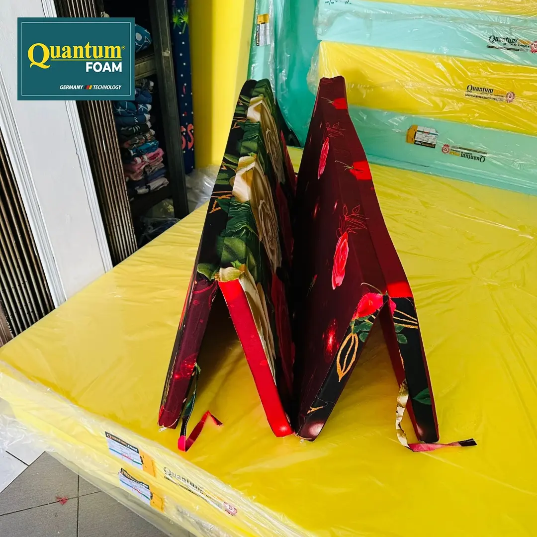 Kasur Busa Lipat Empat Quantum Foam High Density 16 Garansi Produk 8 Tahun Ketebalan 5 cm