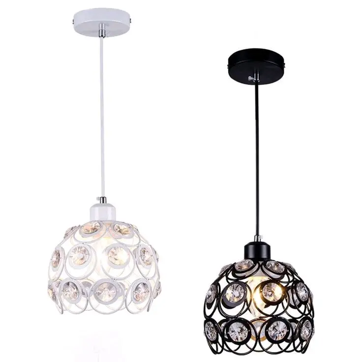 LAMPU HIAS GANTUNG KTISTAL 307 Modern variasi kristal bening Bohlam Set