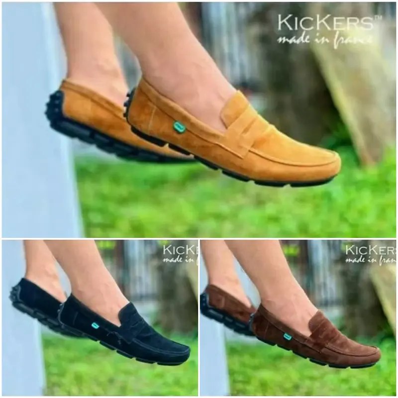 Sepatu Slop Pria Kickers Javlin Casual Formal Kerja Kuliah Santai Slip On 2