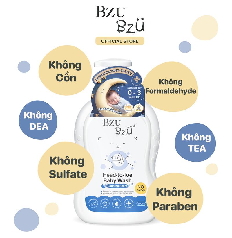 Product Introduction of Sữa Tắm Gội Toàn Thân Em Bé BZUBZU Dịu Nhẹ Mềm Mại Cho Da 600ml Cho Bé Head to Toe Wash sữa tắm cho bé 10