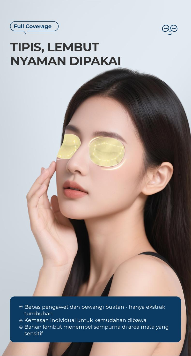 Kreain Nature Eye Patch｜Menenangkan area mata & menutrisi kulit di sekitar mata