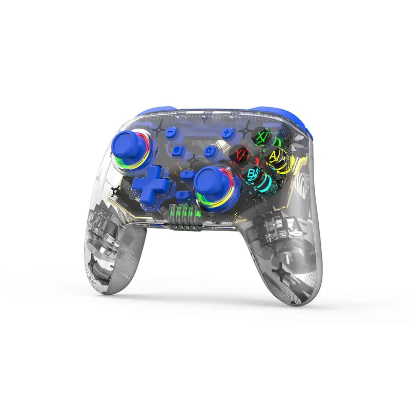 Bộ điều khiển chuyển đổi không dây cho Nintendo Switch, PS4, PC, IOS, Android, bộ điều khiển Switch Pro với đèn RGB, nút quay lại có thể lập trình, động cơ rung kép Wake-up Turbo, cảm biến chuyển động con quay hồi chuyển 6 trục Phụ Kiện Chơi Điện Tử 4